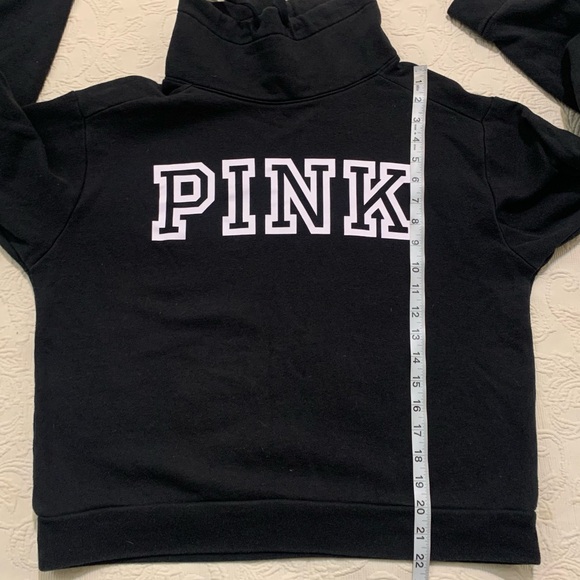 PINK Victoria's Secret Black Cowl Neck Pullover Long Sleeve Sweater - Picture 6 of 6